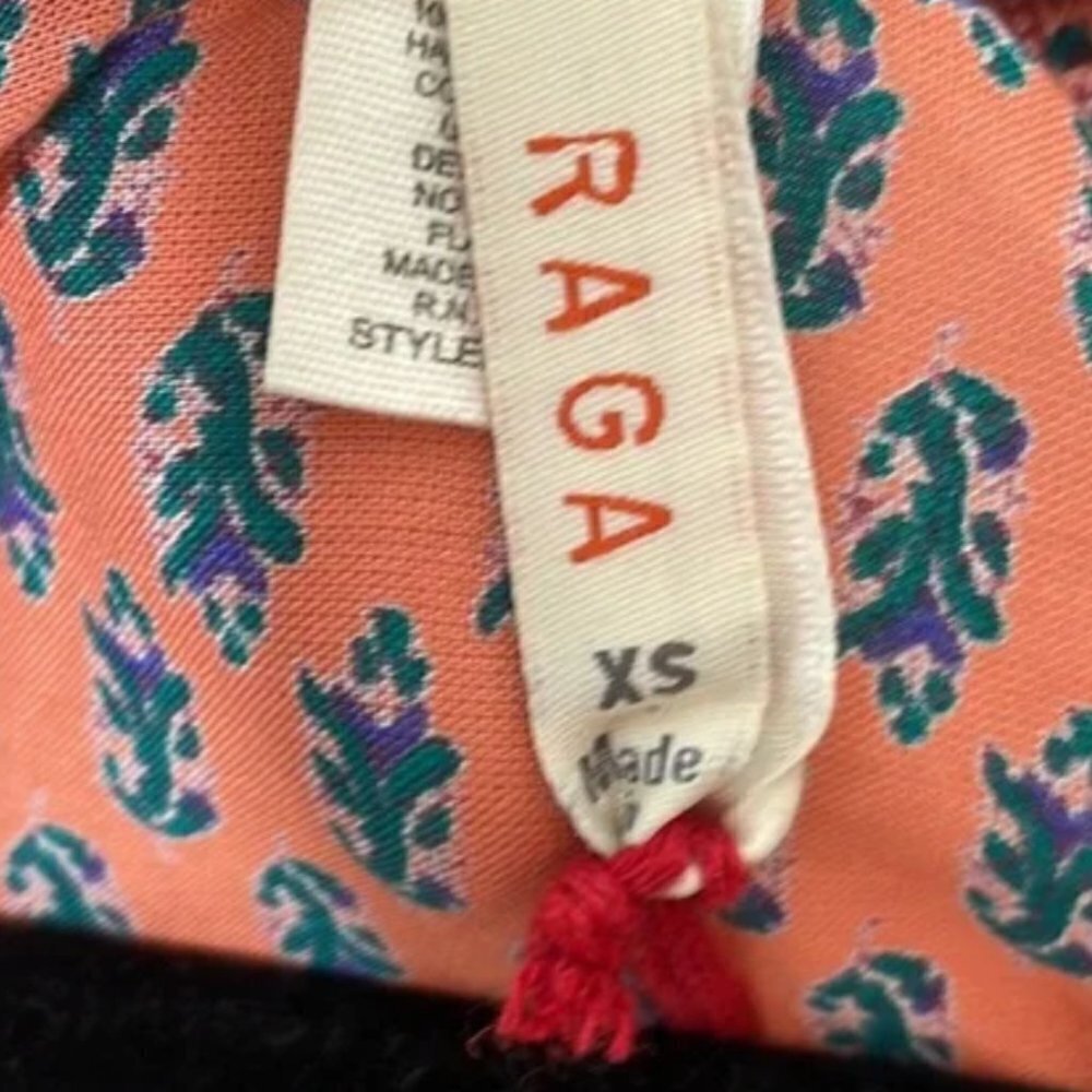 NWT RAGA Avah Geometric Print Split Front Maxi Dress - Picture 7 of 14